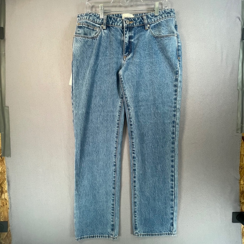Abrand Jeans Women 31 Blue 99 Low Straight Katie Organic Denim 72468 New